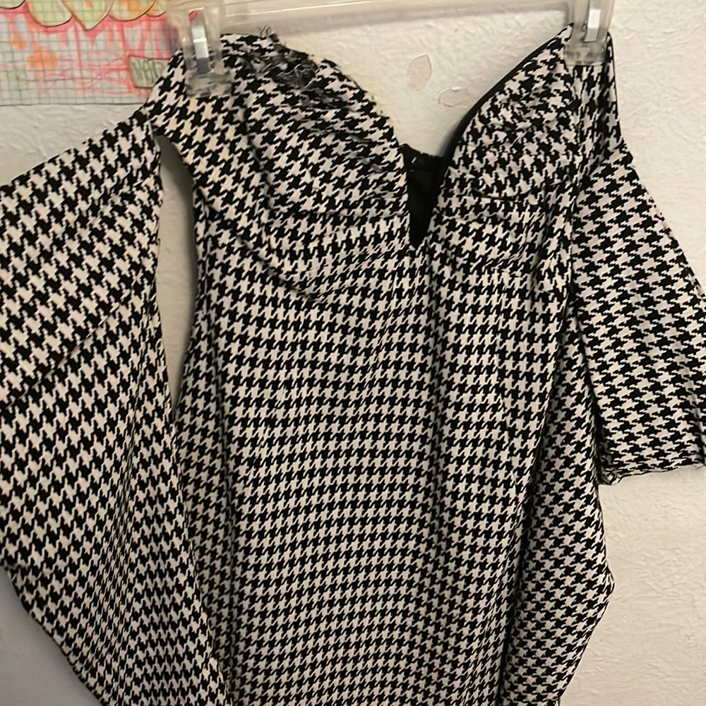 Black and white dress